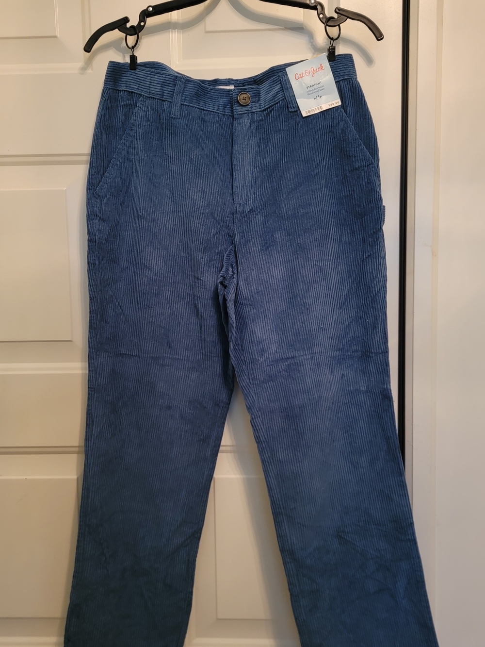 Cat & Jack Kids Teal Blue Corduroy Pants Size 14